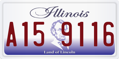 IL license plate A159116