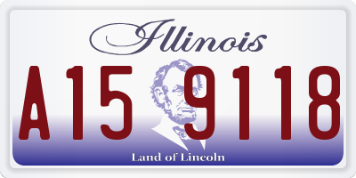 IL license plate A159118