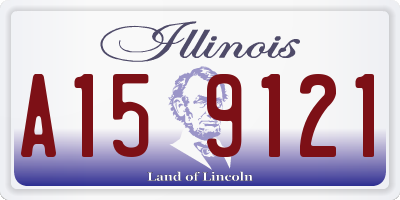 IL license plate A159121