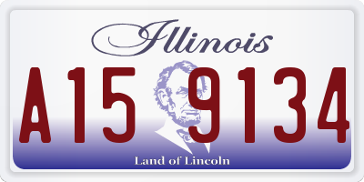 IL license plate A159134