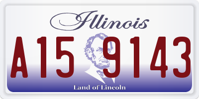 IL license plate A159143