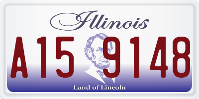 IL license plate A159148