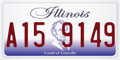 IL license plate A159149