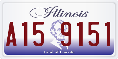IL license plate A159151