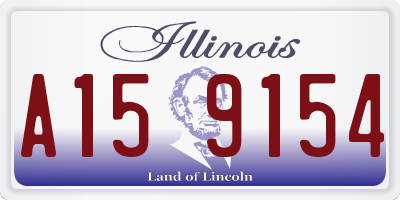 IL license plate A159154