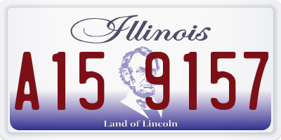 IL license plate A159157