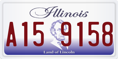 IL license plate A159158