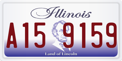 IL license plate A159159