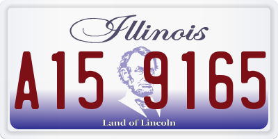 IL license plate A159165