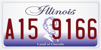 IL license plate A159166