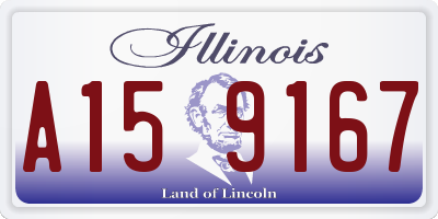 IL license plate A159167