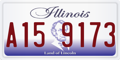 IL license plate A159173