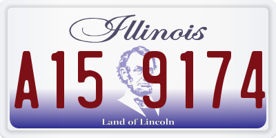 IL license plate A159174