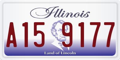 IL license plate A159177