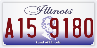IL license plate A159180