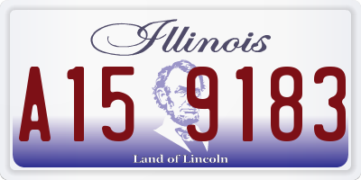 IL license plate A159183