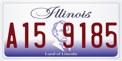 IL license plate A159185