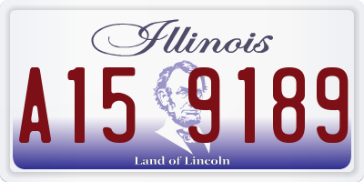 IL license plate A159189