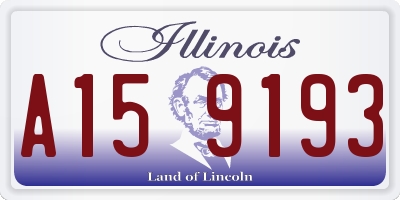 IL license plate A159193