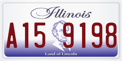 IL license plate A159198