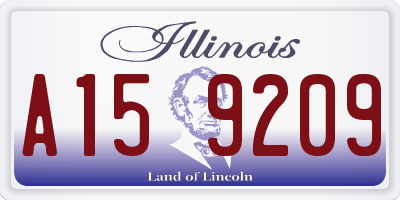 IL license plate A159209