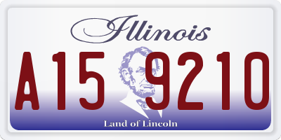 IL license plate A159210