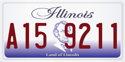 IL license plate A159211