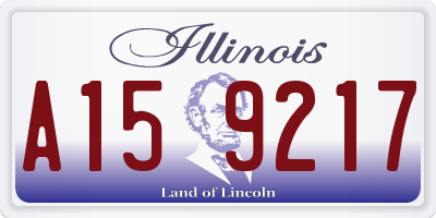 IL license plate A159217