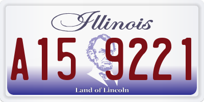 IL license plate A159221
