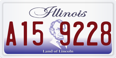IL license plate A159228
