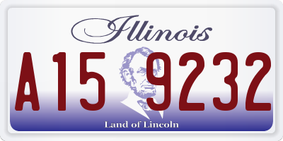 IL license plate A159232