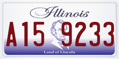 IL license plate A159233