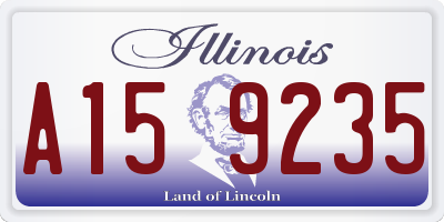 IL license plate A159235