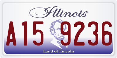 IL license plate A159236