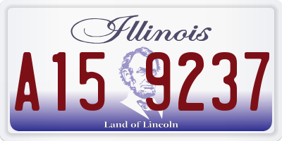 IL license plate A159237