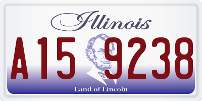IL license plate A159238