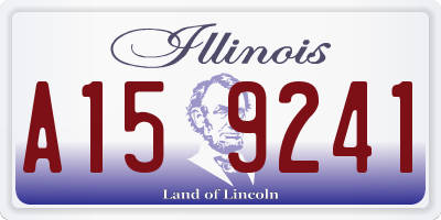 IL license plate A159241