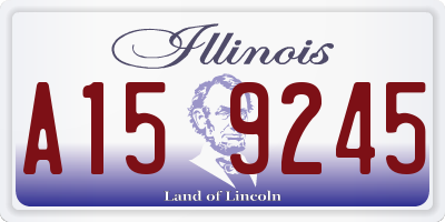 IL license plate A159245