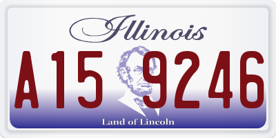 IL license plate A159246