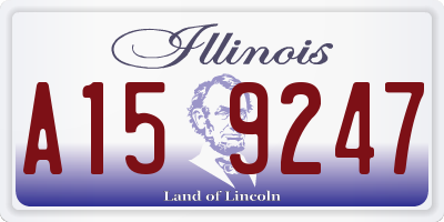 IL license plate A159247