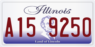 IL license plate A159250