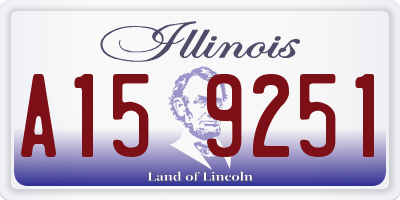 IL license plate A159251