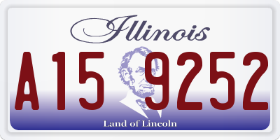 IL license plate A159252