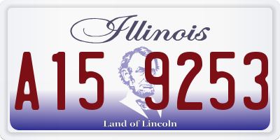 IL license plate A159253