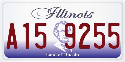 IL license plate A159255