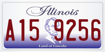 IL license plate A159256