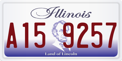 IL license plate A159257