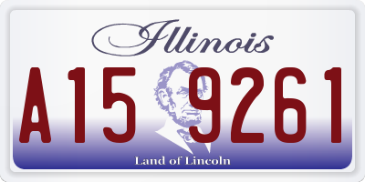 IL license plate A159261