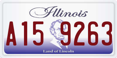 IL license plate A159263