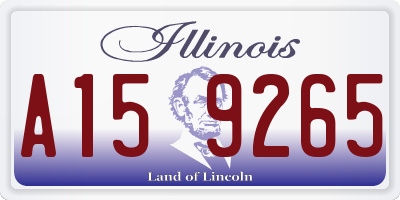 IL license plate A159265